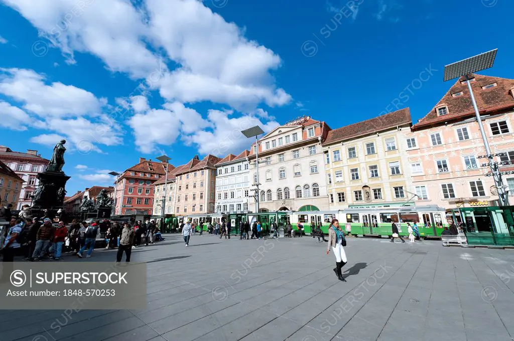 Hauptplatz square, Graz, Styria, Austria, Europe