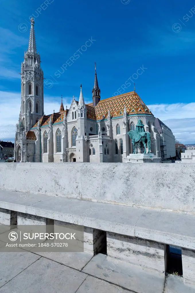 Matthias Church on the castle hill in Budapest, Hungary, Europe