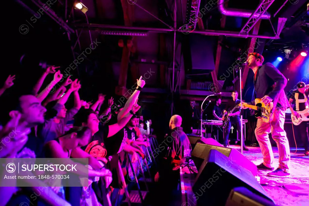 German band Beatsteaks performing live in the Schueuer concert hall, Lucerne, Switzerland, Europe