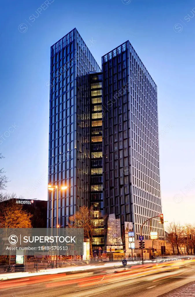 Dancing Towers office building on the Reeperbahn in St. Pauli, Hamburg, Germany, Europe