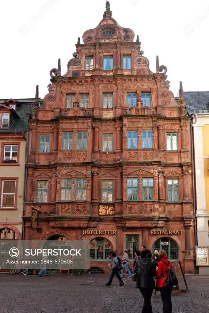Hotel zum Ritter, Heidelberg, Baden-Wuerttemberg, Germany, Europe