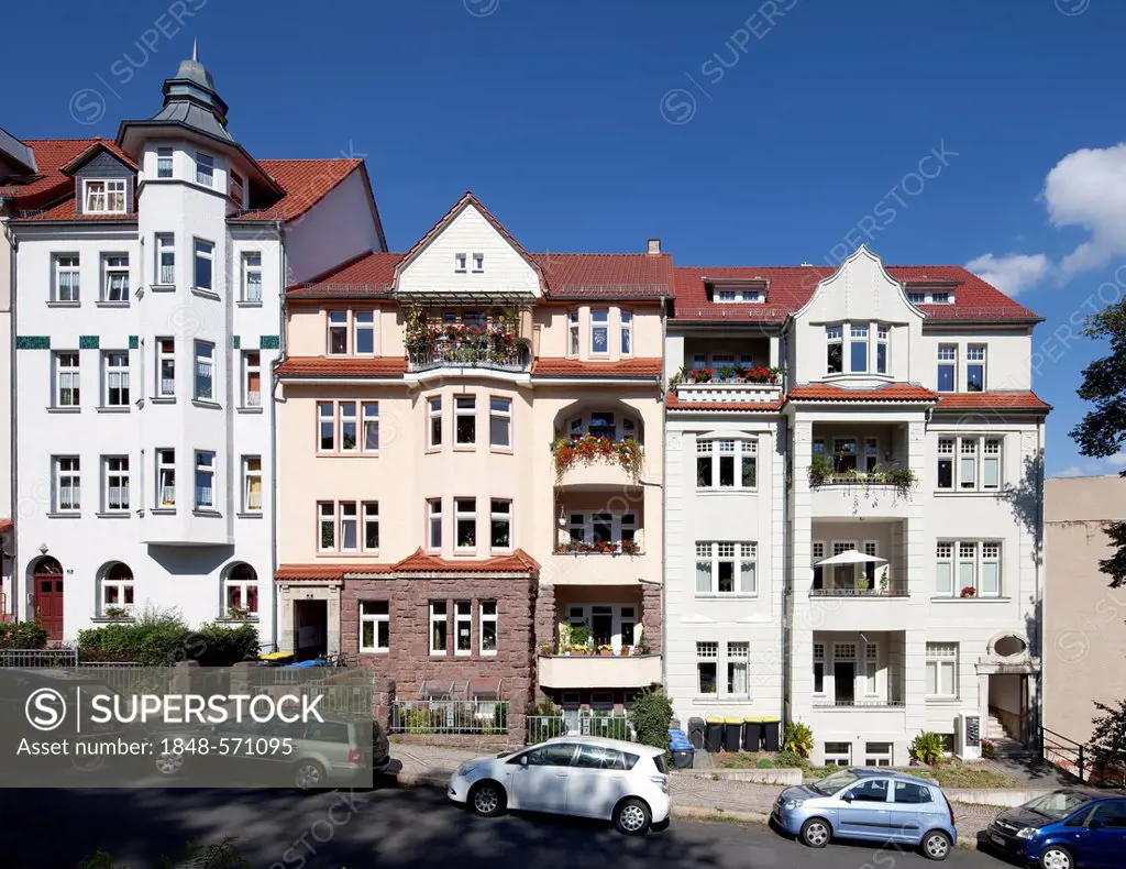 Residential building, Domstrasse street, Eisenach, Thuringia, Germany, Europe, PublicGround
