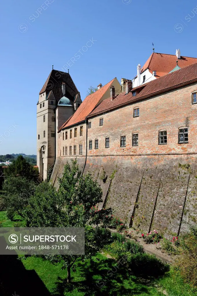 Burg Trausnitz Castle, Landshut, Lower Bavaria, Bavaria, Germany, Europe, PublicGround