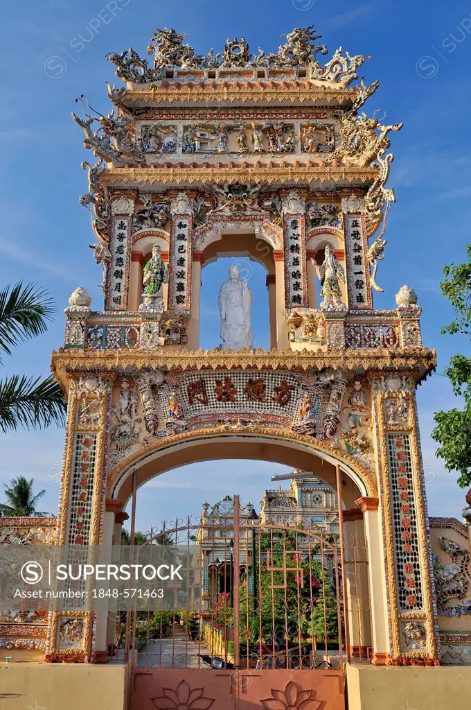 Vinh Trang Pagoda, My Tho, Mekong Delta, Vietnam, Southeast Asia, Asia