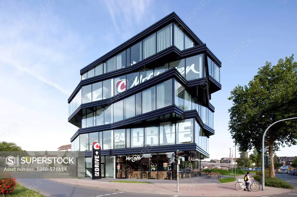 Commercial building, office building, Mr. Chicken, Gelsenkirchen, Ruhr Area, North Rhine-Westphalia, Germany, Europe, PublicGround