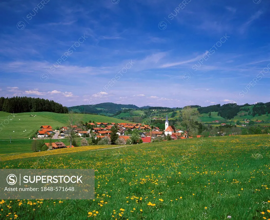 Stiefenhofen, West Allgaeu, Allgaeu, Swabia, Bavaria, Germany, Europe