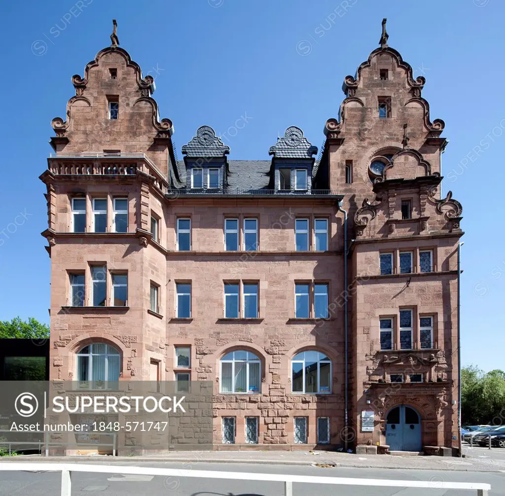 Historic commercial building, Marburg, Hesse, Germany, Europe, PublicGround