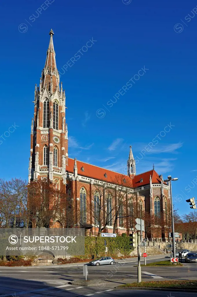 Heilig-Kreuz-Kirche church, Giesing, Munich, Bavaria, Germany, Europe