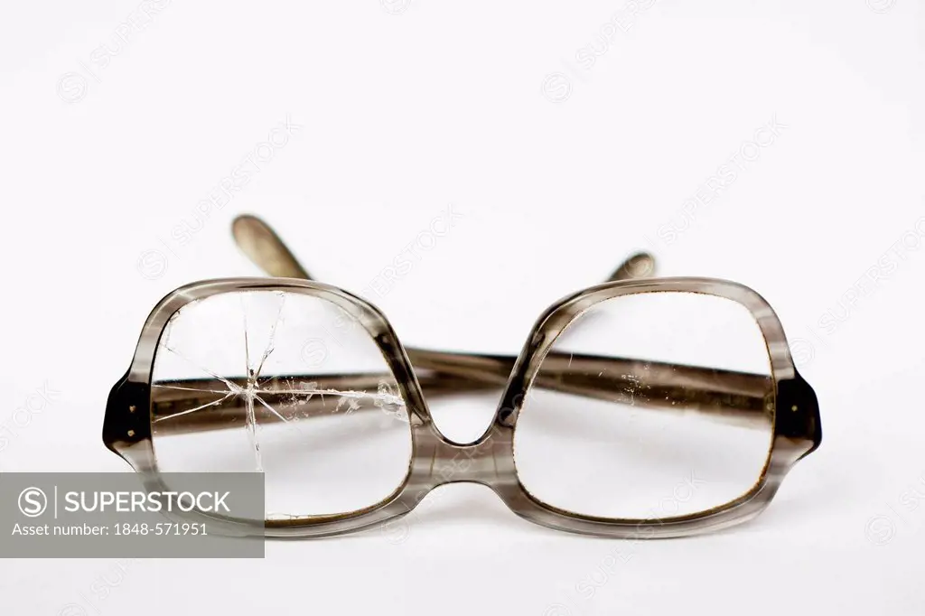 Old broken glasses