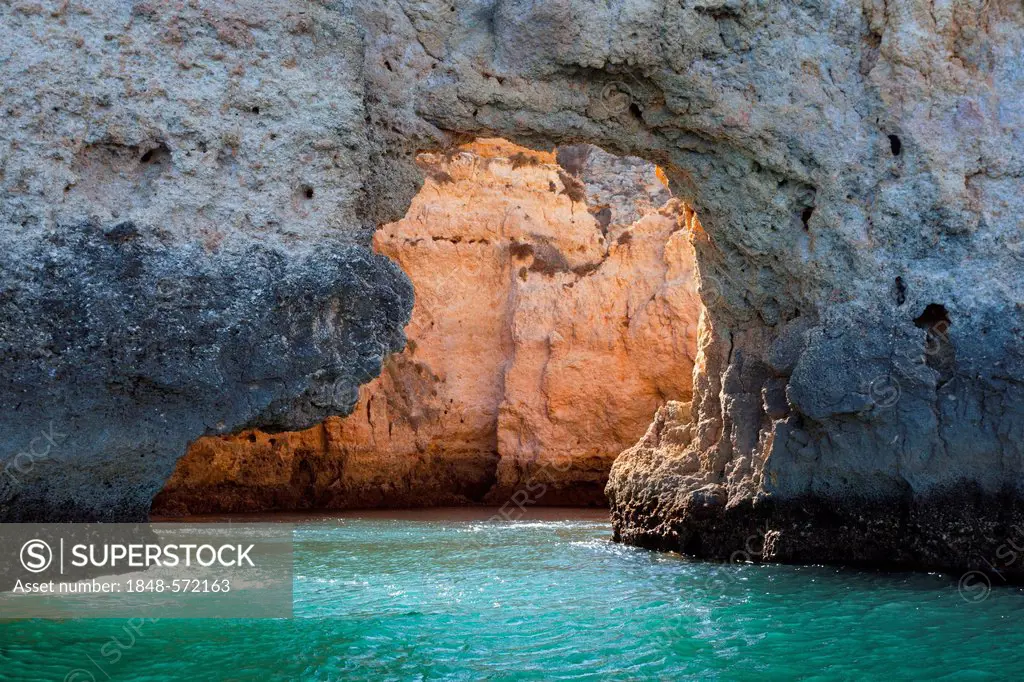 Cliffs, Algarve near Lagos, Atlantic coast, Portugal, Europe
