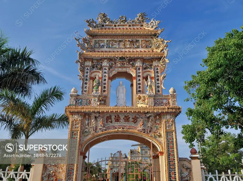 Vinh Trang Pagoda, My Tho, Mekong Delta, Vietnam, Southeast Asia, Asia