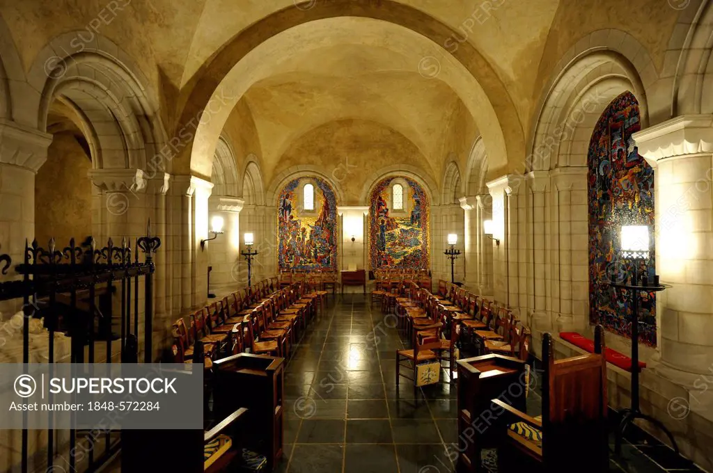 Resurrection Chapel, center for prayer and pilgrimage, crypt, Washington National Cathedral or Cathedral Church of Saint Peter and Saint Paul in the d...