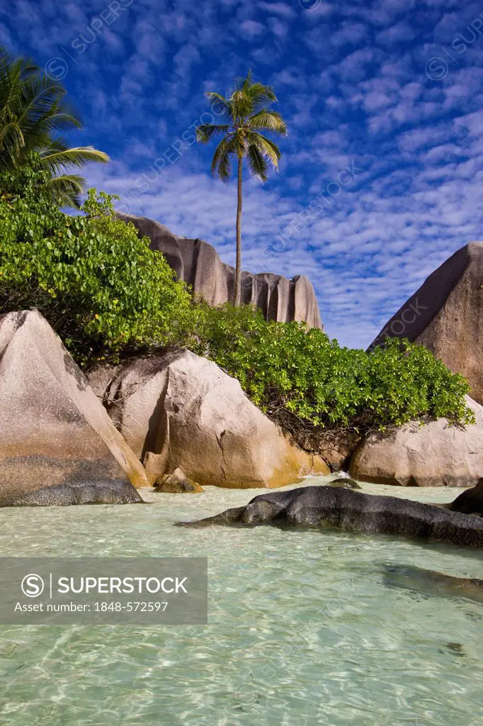 Pointe Source D'Argent, La Digue, Seychelles, Africa, Indian Ocean
