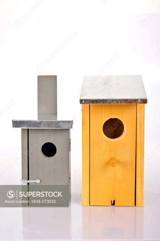 Wooden nesting boxes