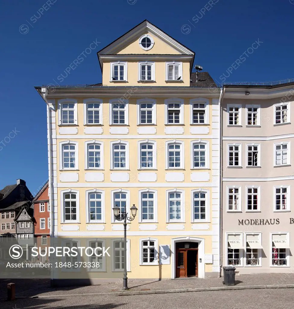 Commercial building on Domplatz, Cathedral Square, Wetzlar, Hesse, Germany, Europe, PublicGround