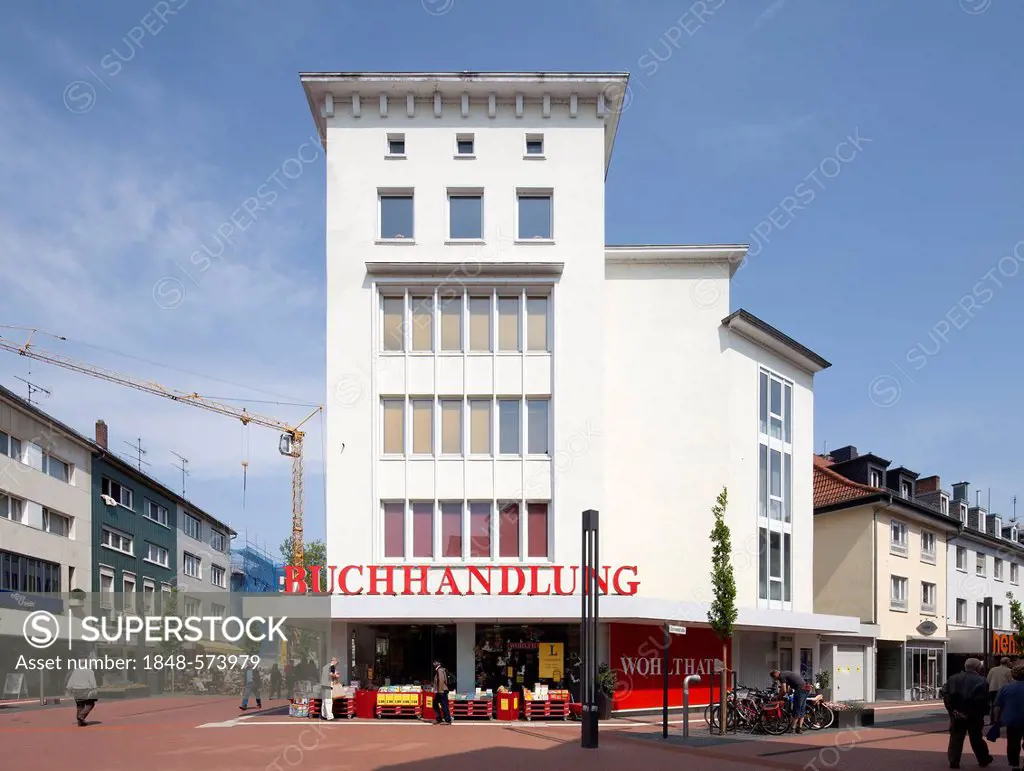 Commercial building on Kreuzplatz square, Giessen, Hesse, Germany, Europe, PublicGround