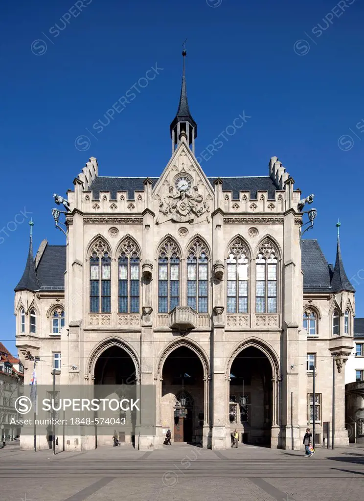 City Hall, Erfurt, Thuringia, Germany, Europe, PublicGround