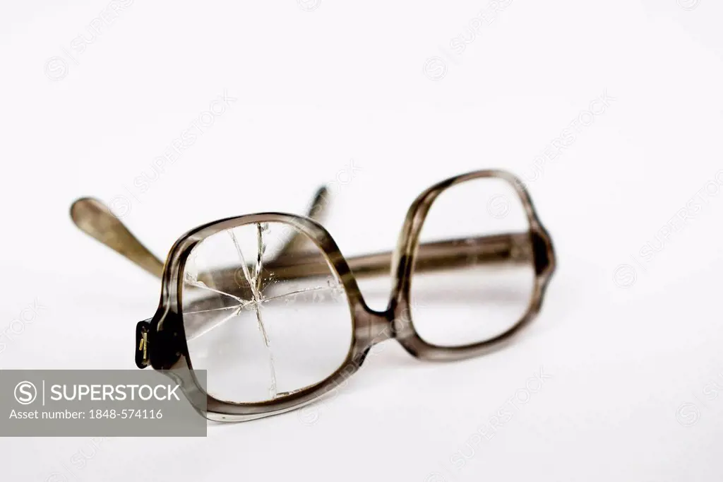 Old broken glasses