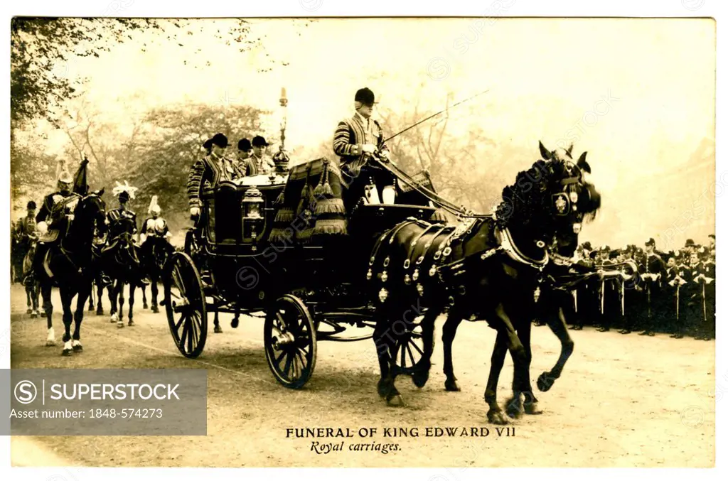Funeral of King Edward VII, London, England, historical photography, 1925
