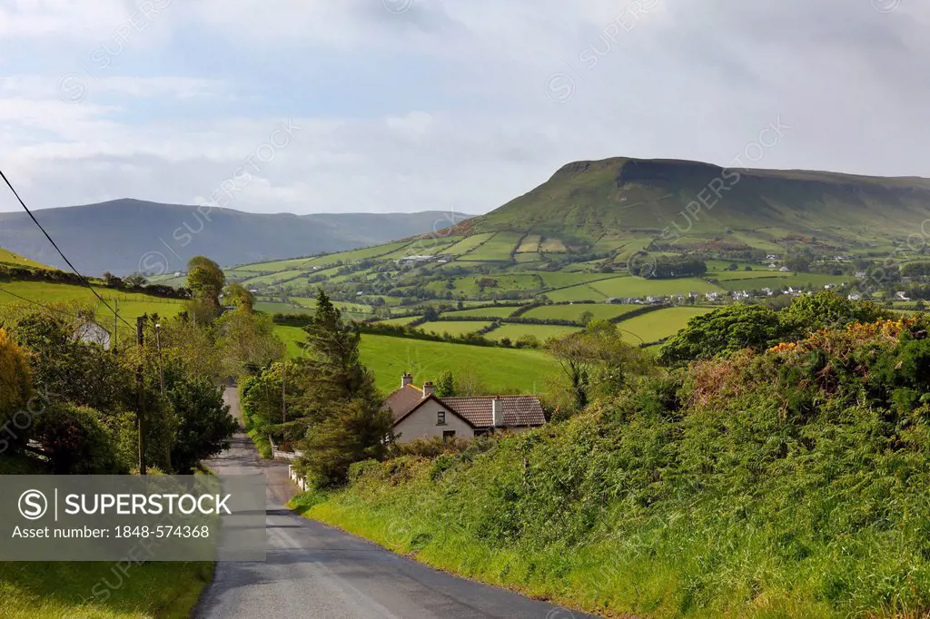 Glenballyemon Valley near Cushendall, Glens of Antrim, County Antrim, Northern Ireland, United Kingdom, Europe