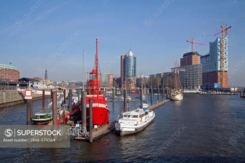 Port and Elbe Philharmonic Hall, Hamburg, Germany, Europe, PublicGround