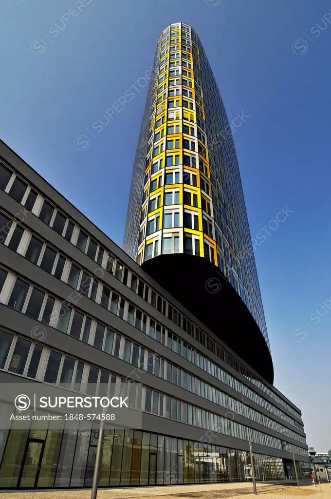 The new ADAC headquarters, German automobile club, Hansastrasse street 23-25, Munich, Bavaria, Germany, Europe