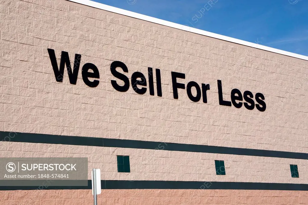 Lettering We Sell For Less, Walmart, Florida, United States, USA