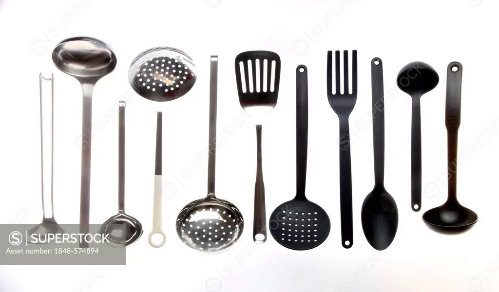 Various kitchen tools and utensils
