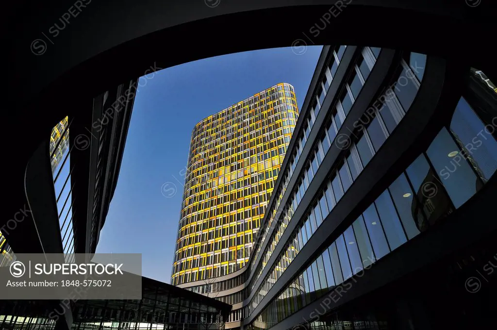 The new ADAC headquarters, German automobile club, Hansastrasse street 23-25, Munich, Bavaria, Germany, Europe