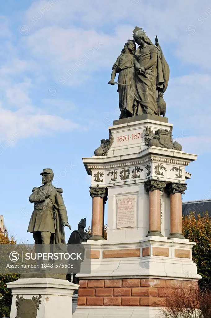 Monument to Colonel Denfert Rochereau, Belfort, Franche-Comte, France, Europe, PublicGround