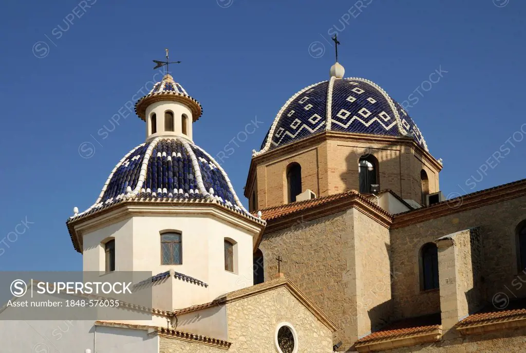 Parish church, Altea, Costa Blanca, Spain, Europe