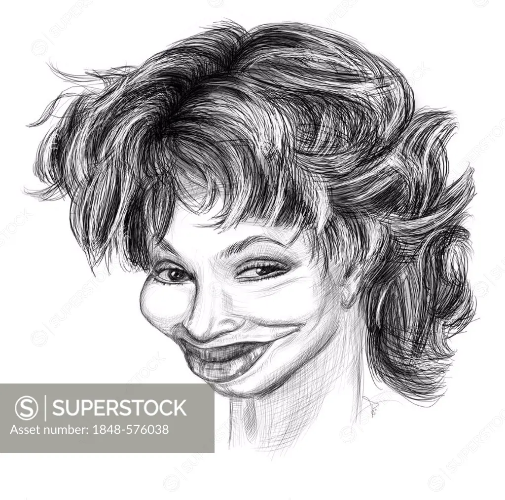 Caricature of Tina Turner
