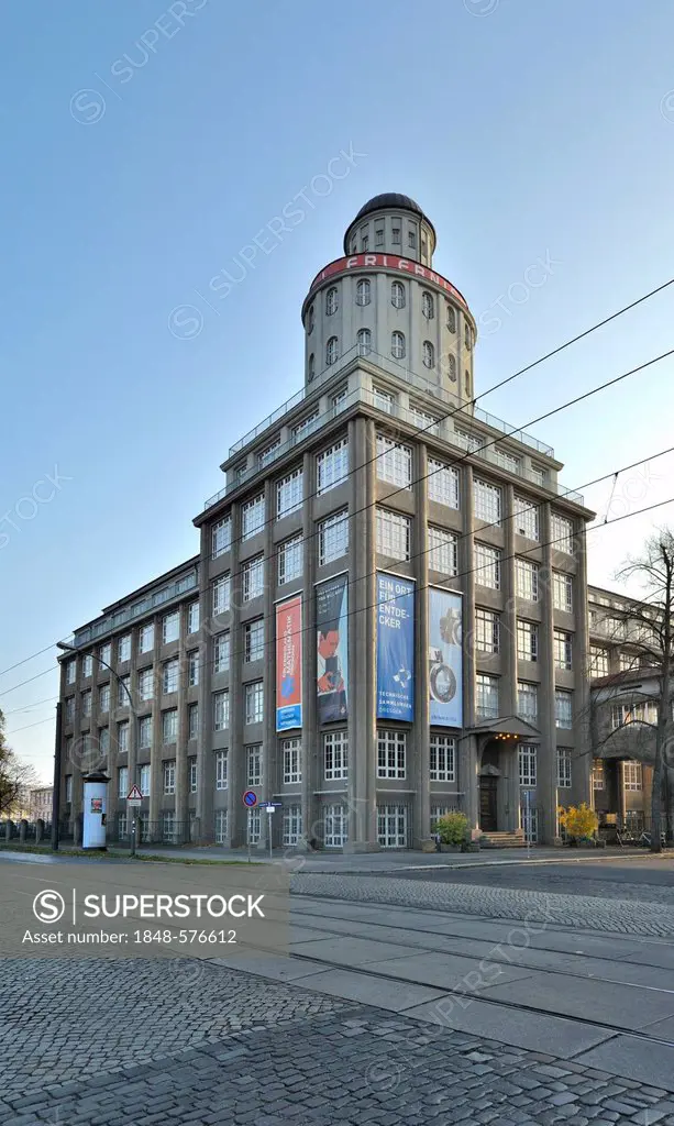 Ernemann-Turm, Ernemann-Werke works, technical collections, museum, Junghansstrasse, Dresden, Saxony, Germany, Europe
