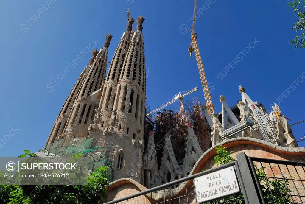 La Sagrada Família, Basílica i Temple Expiatori de la Sagrada Família, Basilica and Expiatory Church of the Holy Family, Antoni Gaudí, UNESCO World He...