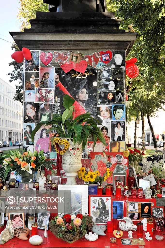 Michael Jackson memorial at the Bayerischer Hof Hotel, Munich, Bavaria, Germany, Europe