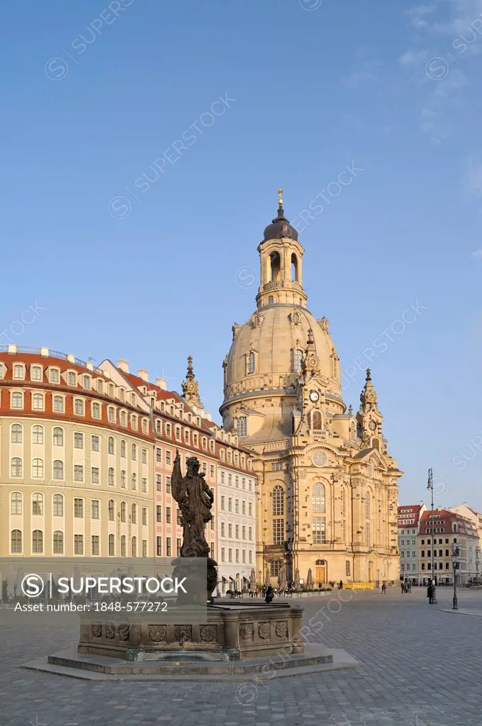Frauenkirche church or Church of Our Lady, Dresden, Saxony, Germany, Europe