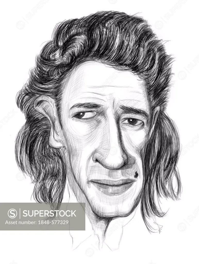 Caricature of Peter Maffay