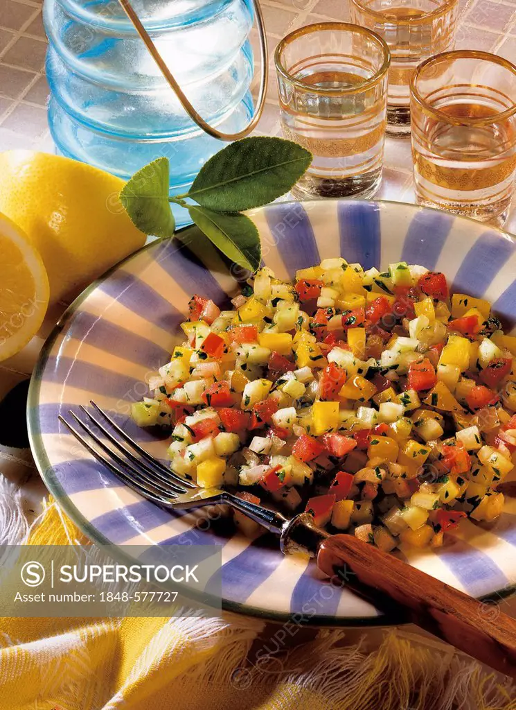 Israeli salad, Israel