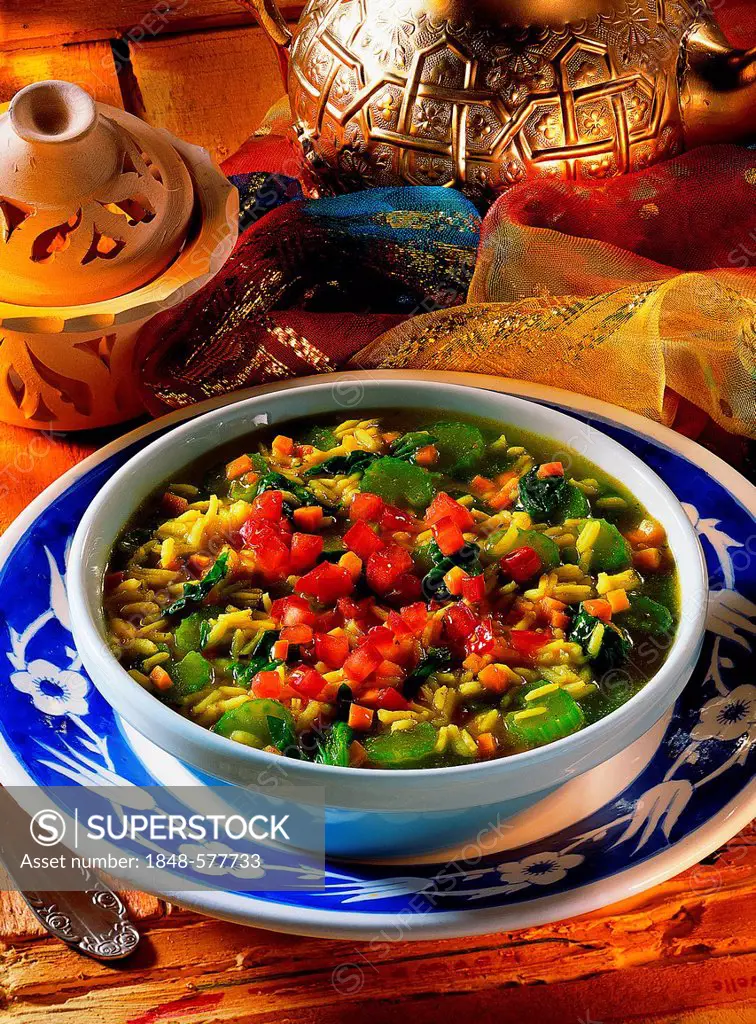 Algerian spinach soup, Algeria