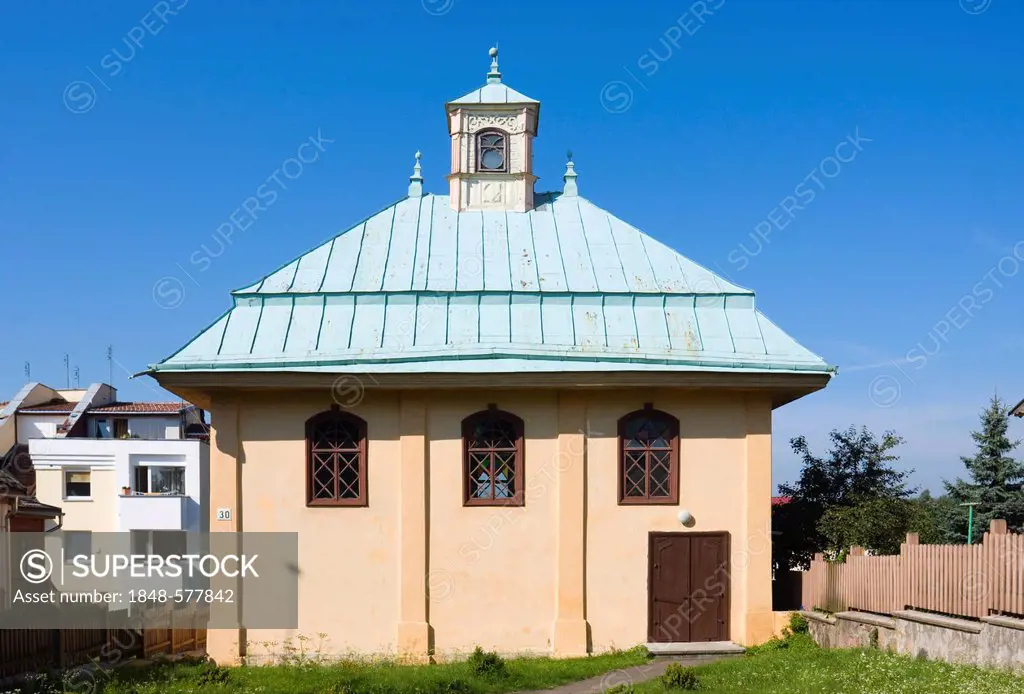 Kenesa of Trakai, the oldest Karaites church in Lithuania, Karaimu Street No. 30, Trakai, Trakai Historical National Park, Lithuania, Europe