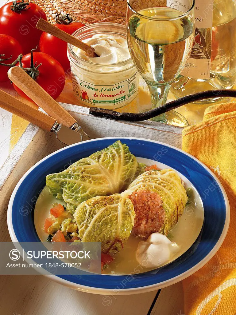 Stuffed cabbage, France