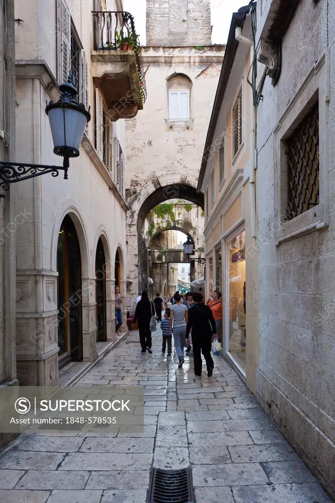 Historic town centre of Split, Kraj Svetog Ivana, Central Dalmatia, Dalmatia, Adriatic coast, Croatia, Europe, PublicGround
