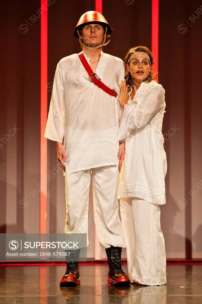 Hair, The Musical, with Marco Polloni as Walter and Judith Peres as Sheila, live at Le Thétre Kriens, Lucerne, Switzerland, Europe