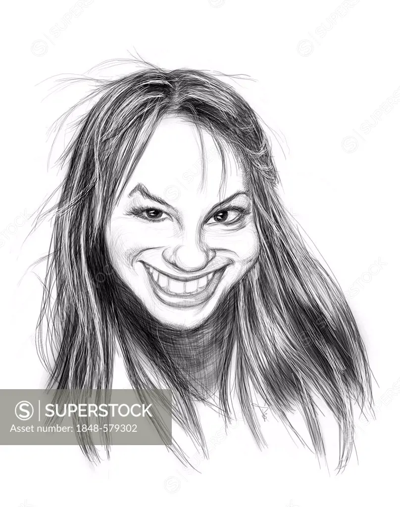 Caricature of Britney Spears