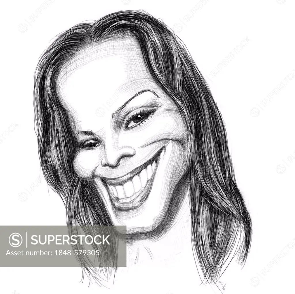 Caricature of Janet Jackson