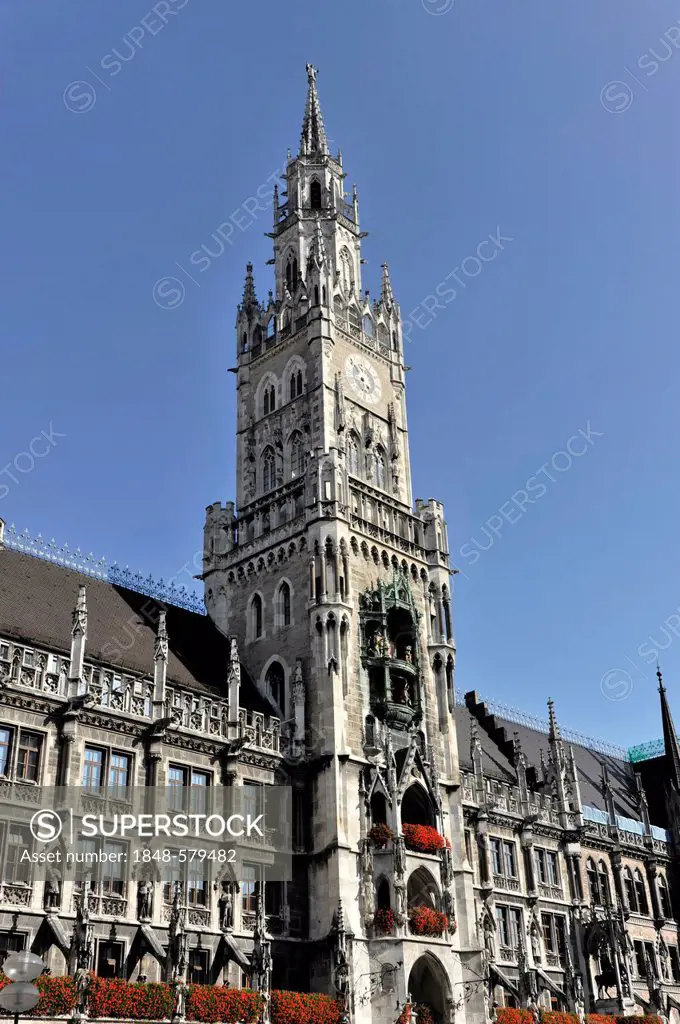 Neues Rathaus, new city hall, Munich, Upper Bavaria, Bavaria, Germany, Europe, PublicGround