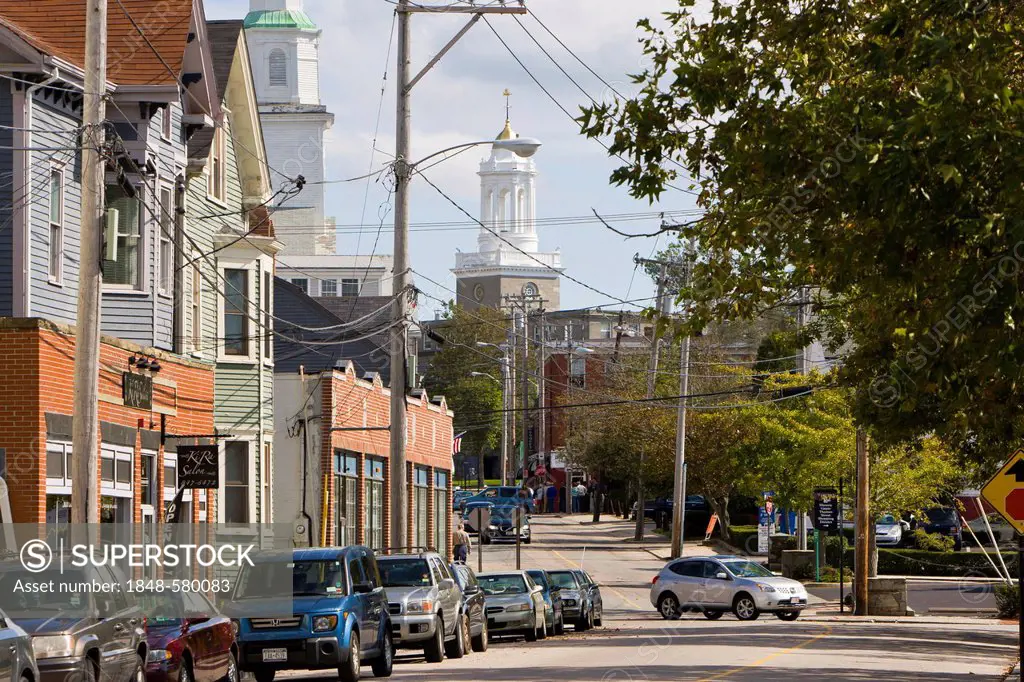 Street in Newport, Rhode Island, New England, USA
