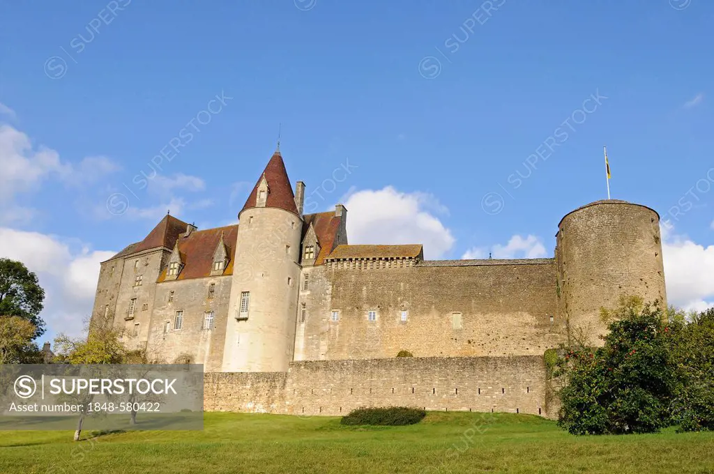 Chateau, castle, Chateauneuf, Dijon, Cote-d'Or, Bourgogne, Burgundy, France, Europe, PublicGround