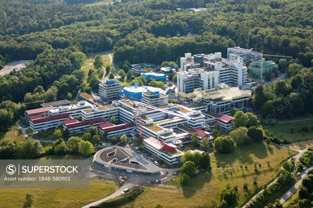 Aerial view, University of Konstanz, Konstanz, district of Konstanz, Baden-Wuerttemberg, Germany, Europe
