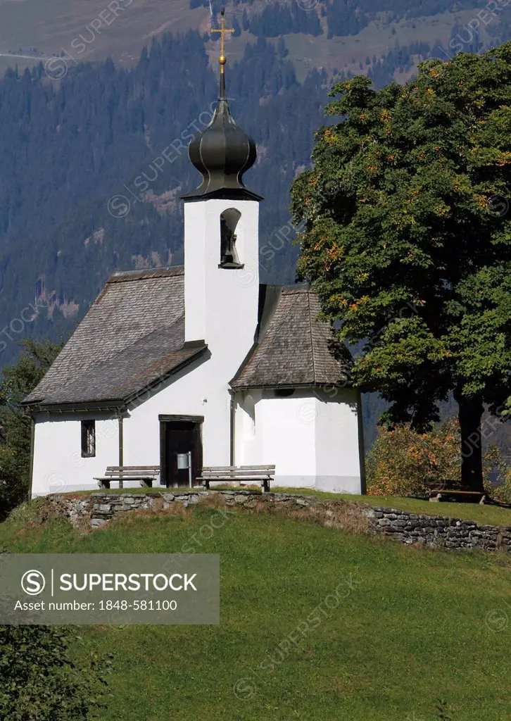 Maria Schnee Chapel, Gaschurn, Montafon valley, Vorarlberg, Austria, Europe